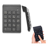 Teclado Digital Mini Sem Fio 2.4g Conector Usb Integrado