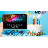 Vídeo Invitación Cumpleaños Disco Retro 80 90s Efectos 3d Hd