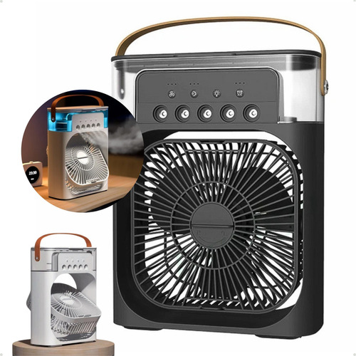 Ar Condicionado E Ventilador Frio Silencioso Mini Portátil Cor Mini Ar Preto