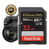 Tarjeta Memoria Sandisk Extreme Pro 32gb V30 C10 U3 100mb/s