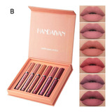 6pcs Matte Lip Cosmetic Set Batom De Longa Duração Handaiyan