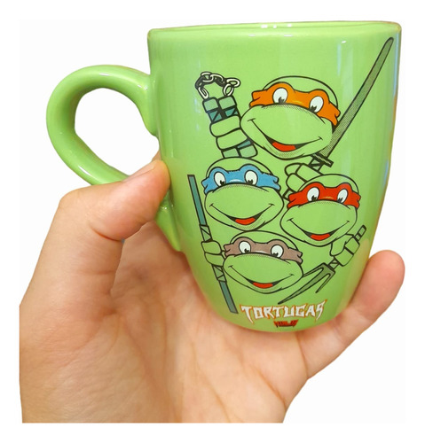 Taza Tortugas Ninjas Leo Rafael Donatello M.angel Ceramica  