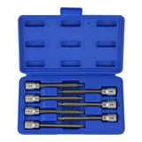 Juego Dado 3/8 Punta Torx Extra Larga 7 Pzas T10 A T40