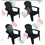 Sillon Gran California Mascardi Color Negro X 4