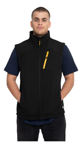 Chaqueta Sin Manga Hombre Essential Softshell Negro Cat