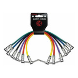 Patch Juego De 6 Cables Colores 0.3m. Plug Angulo-plug Angul