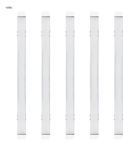 5x Luminária Tubular Sobrepor Led Slim 80w Branco Frio 120cm