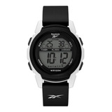 Reloj Reebok Dama Correa Silicón Negra Rv-hal-l9-pwib-wb