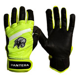 Guanteletas De Bateo Beisbol Softball Pantera Bengal Neon 