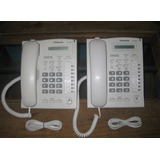 Set De 2 Teléfonos Digitales Panasonic Kx-t7665 Sin Base 