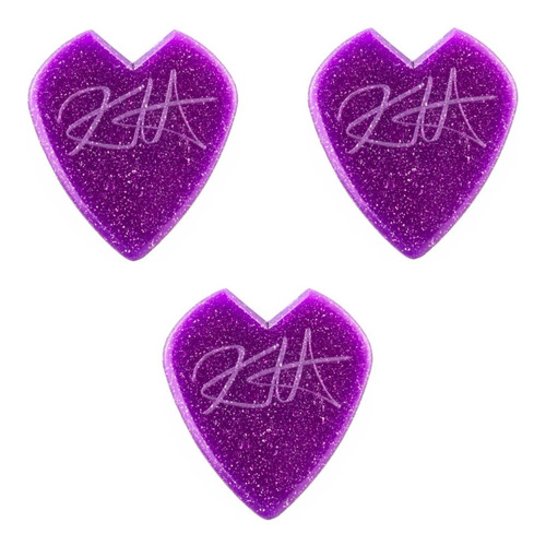 3 Plumillas Puas Kirk Hammett Custom Jazz Ill Purp