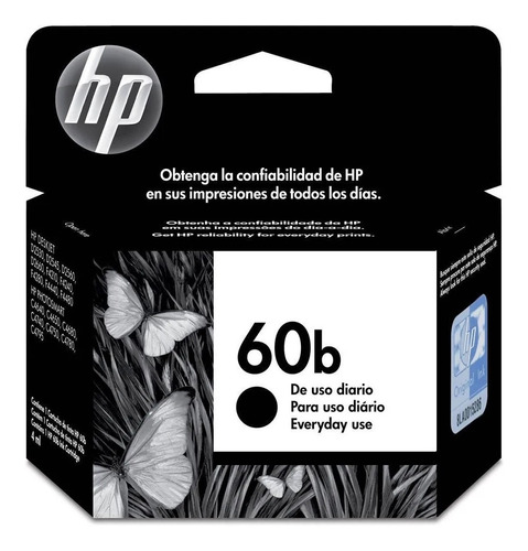 Cartucho Hp 60b Preto 4,5m Everyday Cc636wb Original Lacrado