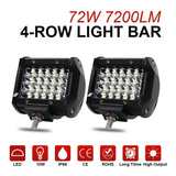 Barra Foco Luces Led Naoevo De Auto Off Road 4 Pulgadas 72w