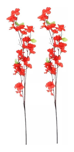 Flor Cerezo Artificial X 4 Rama Vara 120cm Decoración Vdp