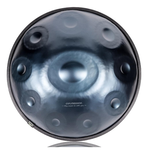 Handpan Drum En Re Menor De 56cm 440hz 10 Notas Azul