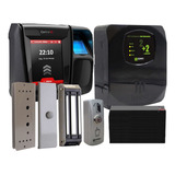 Kit Acesso Biometrico Idflex Pro Eletroimã M150 Porta Vidro