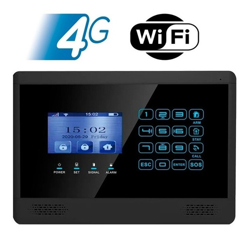 Alarma Inalambrica Gsm 4g Wifi Wt4bx + Chip