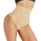 Calzon Tiro Alto Bikini Panal Doble Tela Cintura Seamless