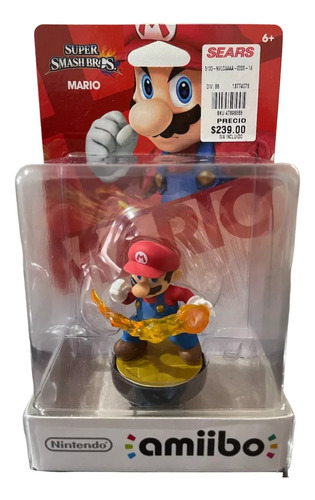 Mario  - Amiibo - Super Smash Bros ( Primera Edición Wiiu )