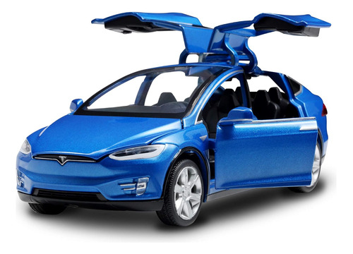 Auto De Juguete Sasbsc, Modelo Tesla Model X, Escala 1:32