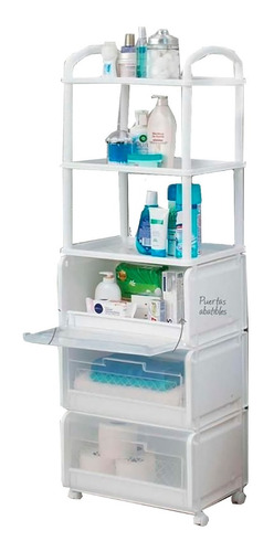 Gabinete Organizador Para Baño Con Cajones Y Repisas 