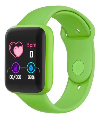Reloj Inteligente Smartwatch Pulsera Deportiva Bluetooth Color De La Malla Verde
