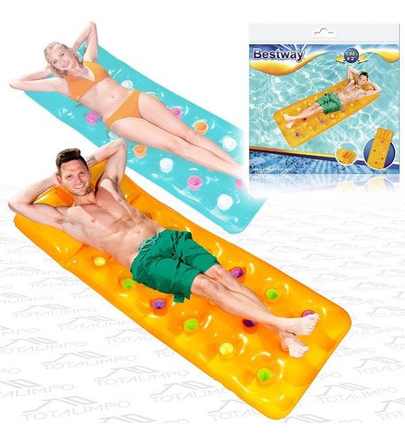 Colchoneta Apoyavaso Inflable Bestway 43014 Flotador Pileta