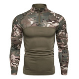 Camisa De Combate Con Ropa Militar Táctica De Camuflaje Para