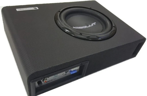 Caixa Som Amplificada Automotiva Slim Subwoofer 8 Polegadas