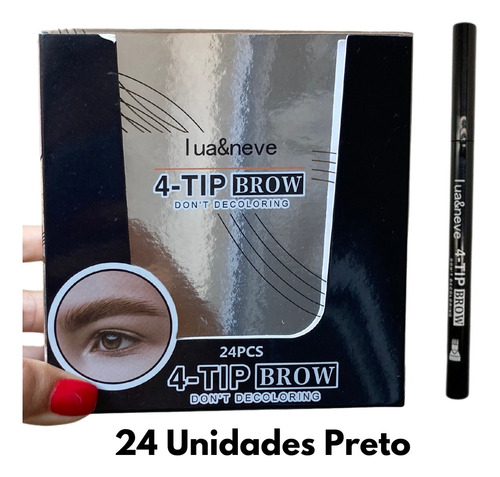 Kit 24 Caneta Enchimento Barba/sombrancelha Prova Agua 24h