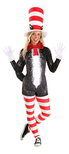 Disfraz De Cat In The Hat Gato Ensombrerado Dr. Seuss Para Damas Mujer Envio Gratis | Meses sin interés