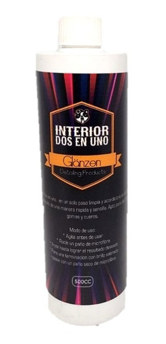 Glänzen Detailing Interior 2 En 1 Limpia Y Acondiciona 500ml