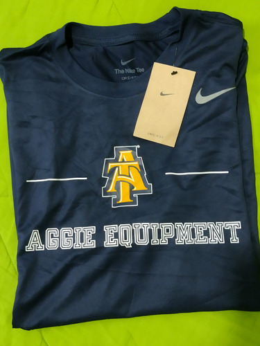 Playera Nike Tee G Dri Fit Ultraligera Blue Navy  Aggie Eqip