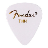 Uñeta Fender Thin Blanca