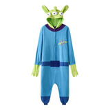 Pijama De Anime Alien Para Hombre, Mono Azul Con Diseño De M