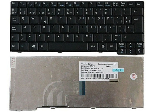 Teclado Acer Aspire One Mini Zg5 Negro A110 A150 Con Ñ