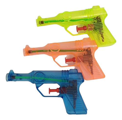 Pack De 6 Pistolas Mini De Agua Diferentes Colores