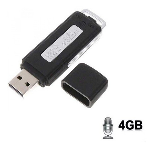 Grabadora De Audio Espia, Forma De Pendrive - 4gb