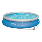 Alberca Inflable Redondo Bestway Fast Set 57315 9677l Azul