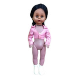 Boneca Antiga 33cm. Negra Aline Cantora Da Rouge (342)