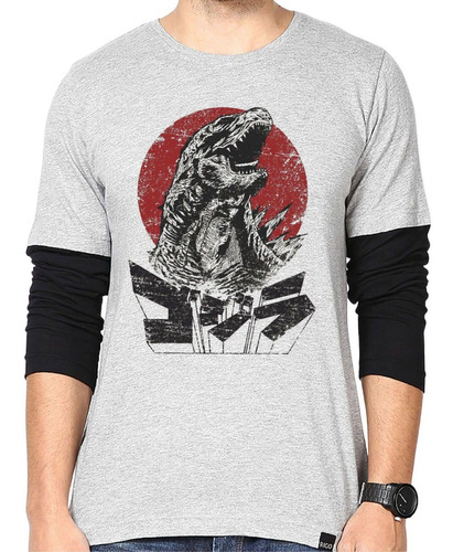 Camiseta Godzilla Anime Monstro Filme Godzila 100% Algodão