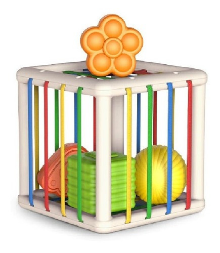 Juego Didáctico Estimulación Temprana Montessori Cubo Formas