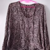 Blusa Animal Print, Mangas Oxford 