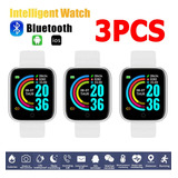 Reloj Inteligente Deportivo Impermeable Con Bluetooth 3pieza