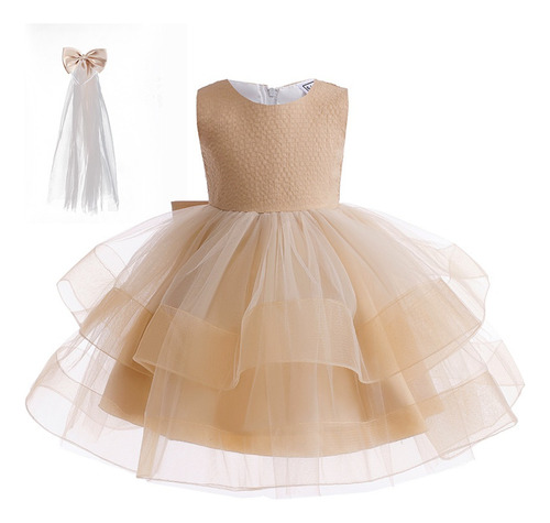 Girls Gauze Princess Dress One Year Old Pompous Dress Runway