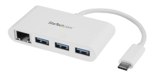 Concentrador Usb 3.0 De 3 Puertos Con Usb-c Y Ethernet