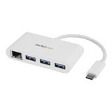 Concentrador Usb 3.0 De 3 Puertos Con Usb-c Y Ethernet