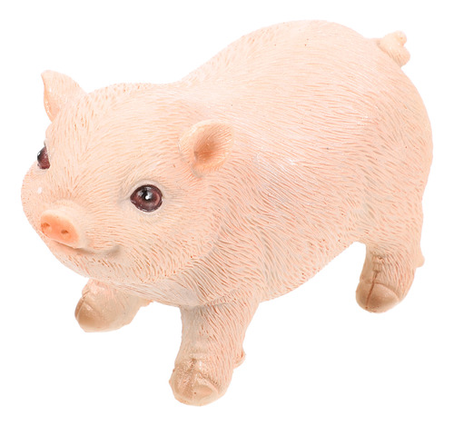 Adorno De Cerdito Simulado De Animales En Miniatura, Cerdo D