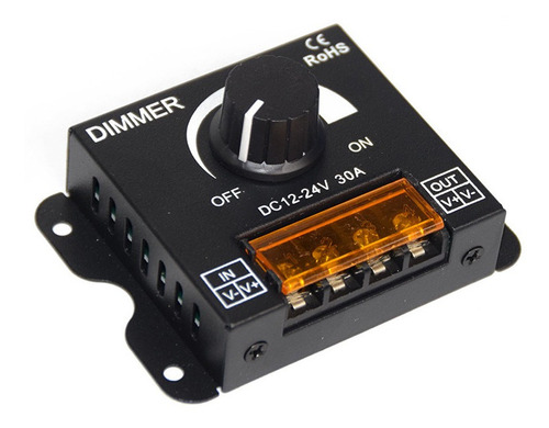 Led Dimmer Regulador Dc Pwm 12-24v 30a 720w Max.