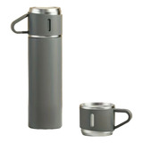 Termo Botella 500ml Vacuum Con 3 Tazas